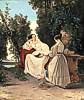 Carl Blechen (1798 - 1840) Zwei Damen im Park, um 1830/32